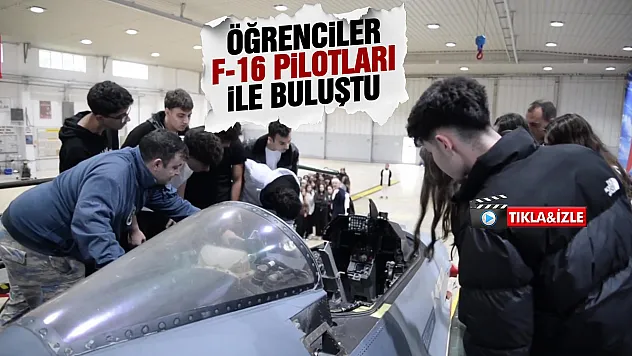 Öğrenciler 5'inci Ana Jet Üssü'nde havacılarla buluştu