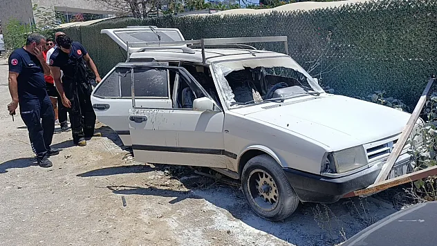Ölçü almaya gitti dönüşte aracını yanmış halde buldu