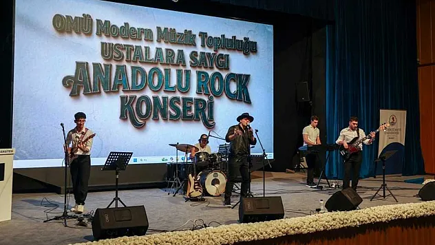 OMÜ'de Ustalara Saygı Anadolu Rock Konseri düzenlendi