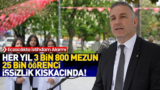 Onur Ferhat Karacan, 'Eczacılıkta İstihdam Krizi Yaşanıyor'
