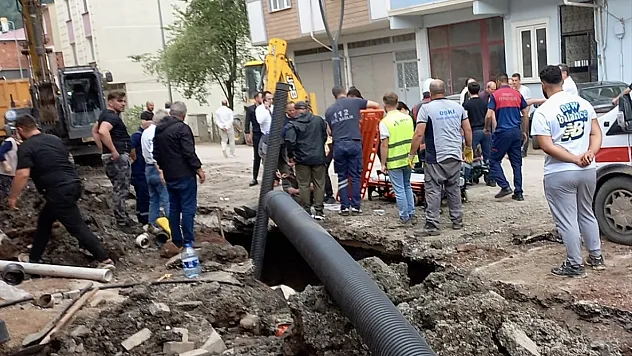 Ordu'da altyapı çalışmasında göçük: 2 işçi yaralandı