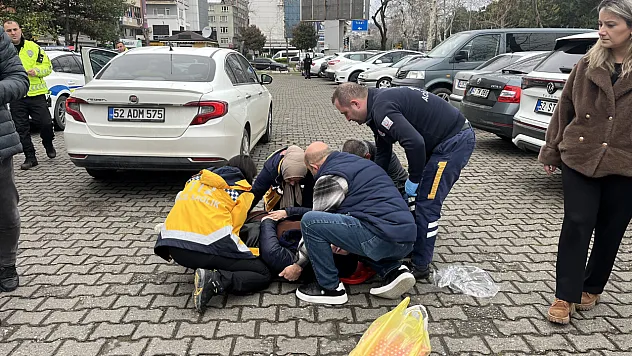 Ordu'da geri manevra kazası: Kadın yaralandı