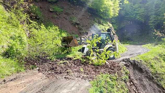 Ordu'da şiddetli yağış sonrası Heyelan