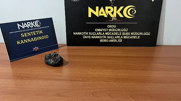Ordu'da uyuşturucu operasyonunda 1 kişi tutuklandı