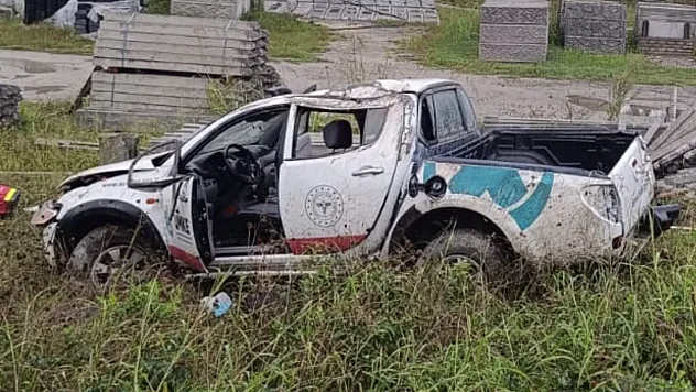 Organ taşıyan UMKE aracı kaza yaptı: 1'i ağır 2 yaralı