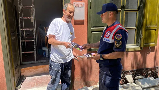 Orman yangınlarına yönelik broşür dağıtıldı