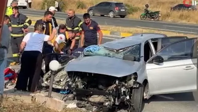 Otomobil su kanalına çarptı: 2 ölü, 4 yaralı
