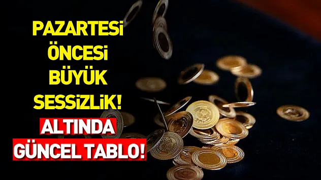 Pazartesi Öncesi Büyük Sessizlik! Gram, Çeyrek ve Tam Altında Güncel Tablo!