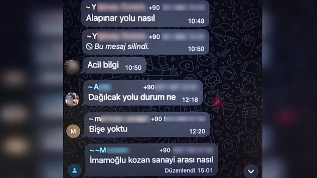 Polis kontrolünden kaçmak için WhatsApp grubu kurdular