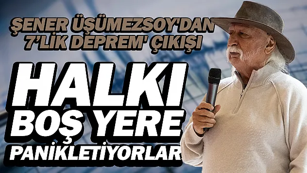 Prof. Dr. Şener Üşümezsoy'dan Marmara Açıklaması: Büyükçekmece ile Yeşilköy Arasında Fay Yok