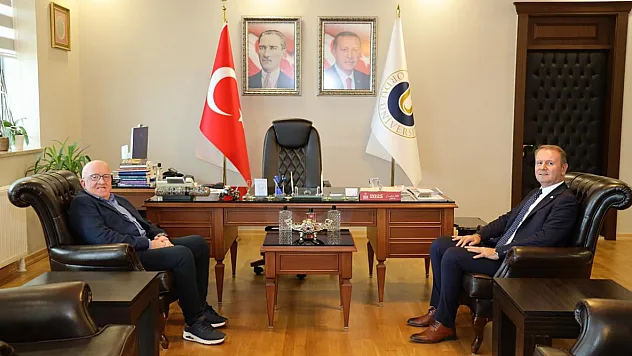 Rektör Aydın'dan Rektör Baş'a ziyaret