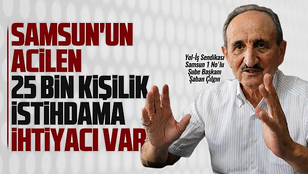 Şaban Çılgın, 'En büyük sorun işsizlik'