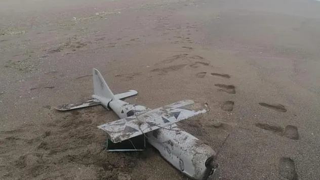 Sahile vuran 'iha' güvenlik güçlerini harekete geçirdi