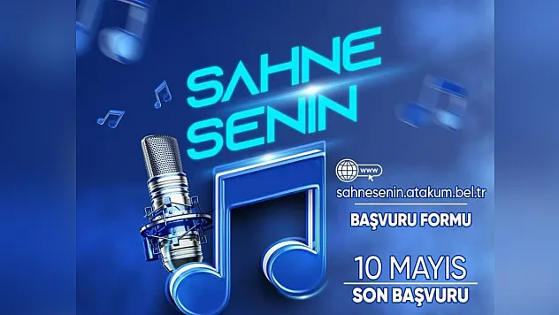 Sahne gençlere açılıyor: Atakum'dan 'Sahne Senin' etkinliği!