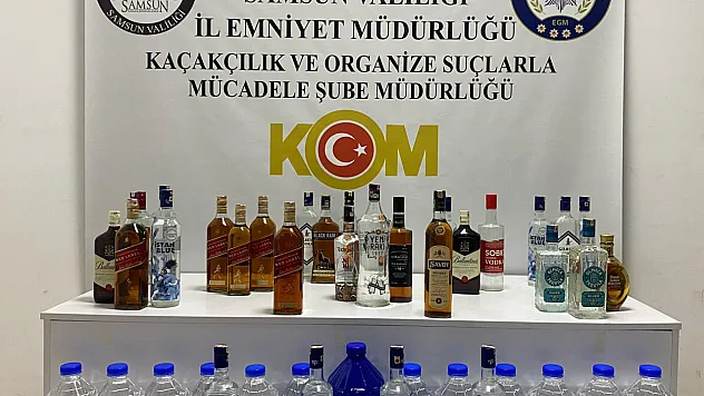 Sahte içki operasyonunda 35 litre etil alkol ele geçirildi