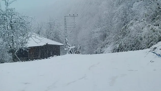 Salıpazarı Karla Beyaza Büründü