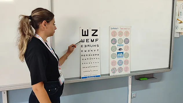 Salıpazarı'nda mevsimlik tarım işçilerinin çocuklarına sağlık taraması