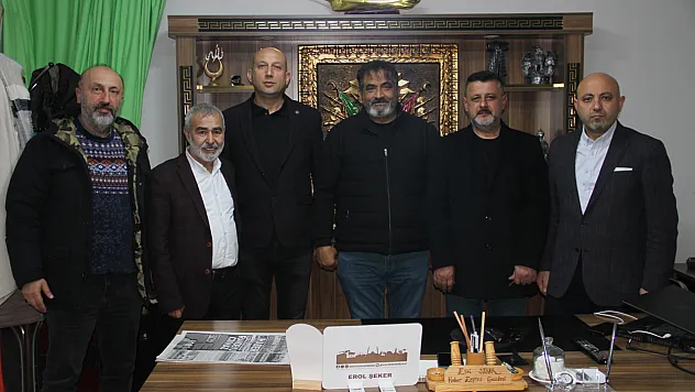 Salıpazarı Oda başkanlarından Gazeteci Şeker'e ziyaret