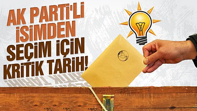 Şamil Tayyar'dan seçim kulislerini hareketlendiren tarih!