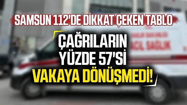 Samsun 112'ye 8 ayda 937 bin çağrı: Yarısından fazlası asılsız çıktı