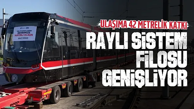 Samsun'a 12 yeni tramvaydan dördüncüsü geldi