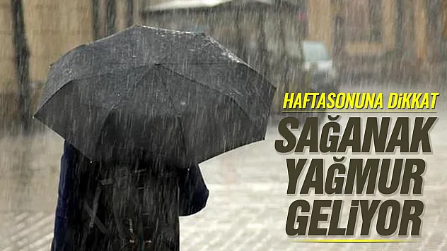 Samsun'a sağanak yağmur geliyor