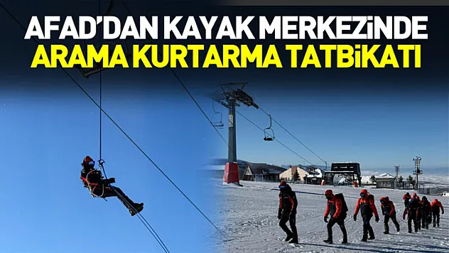 Samsun AFAD'dan kayak merkezinde arama kurtarma tatbikatı
