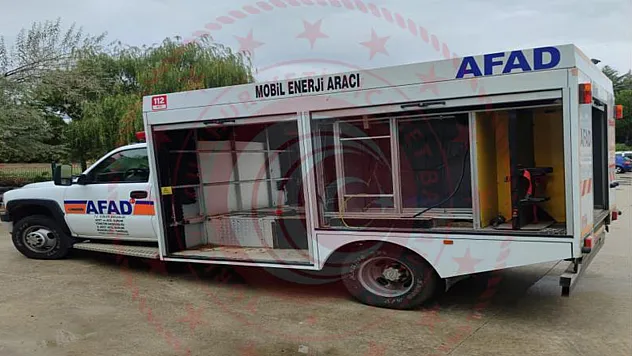 Samsun AFAD'ın mobil enerji aracı satışa çıktı