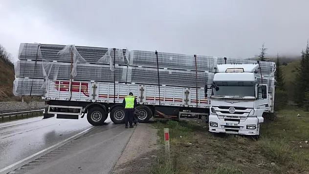 Samsun-Ankara Yolunda Yağış Kazası