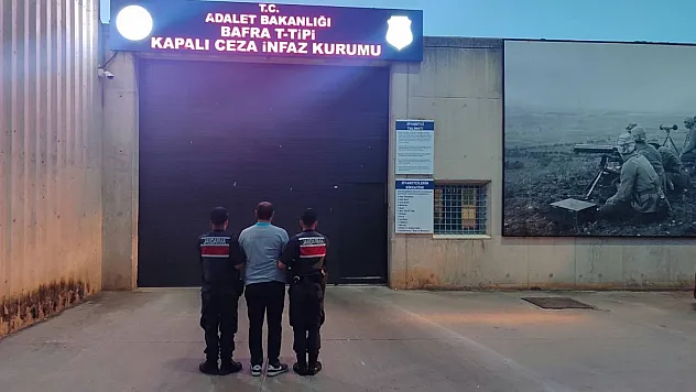Samsun Bafra'da 8 yıl hapis cezası bulunan firari yakalandı