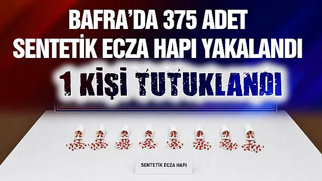 Samsun Bafra'da uyuşturucu operasyonu: 1 kişi tutuklandı