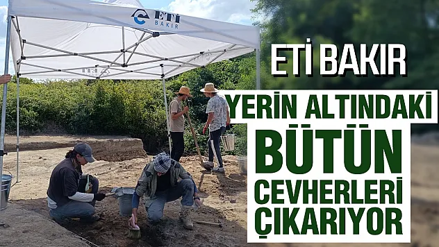 Samsun Bafra'da yer altındaki cevherler gün yüzüne çıkarılıyor