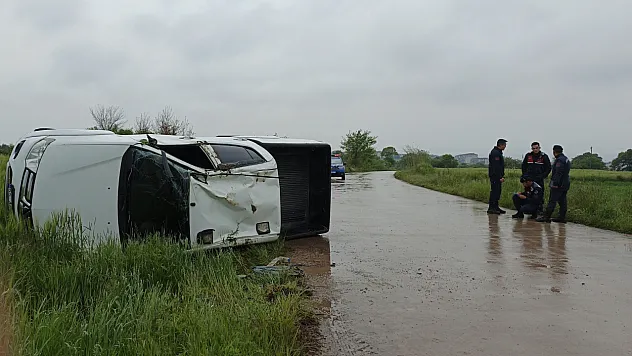 Samsun Bafra ilçesinde trafik kazası