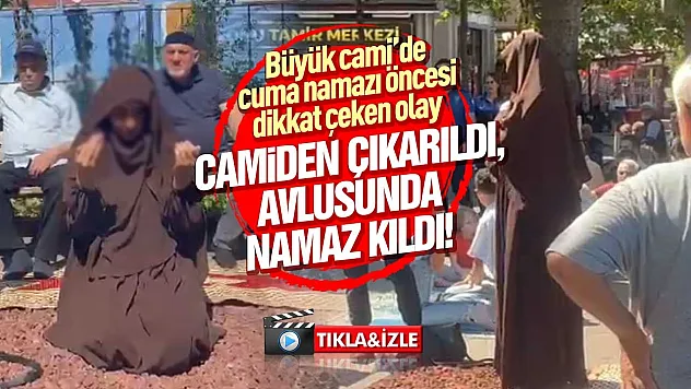 Samsun Büyük Camii'de Cuma namazında ilginç anlar