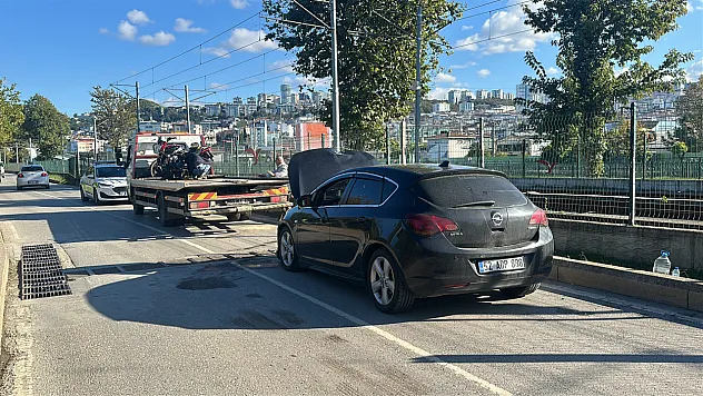 Samsun Canik'te otomobil ile motosiklet çarpıştı: 2 yaralı