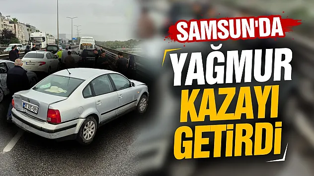 Samsun Canik'te trafik kazası
