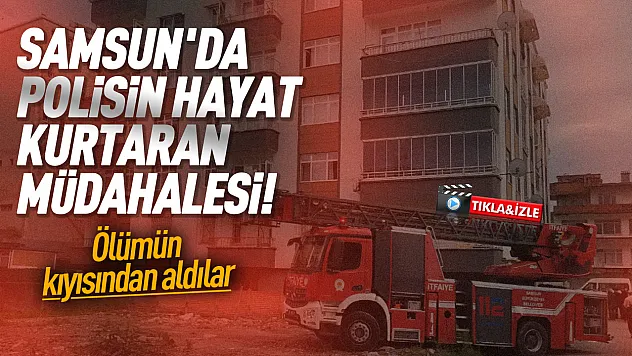 Samsun Çarşamba'da 4 ayrı suçtan aranan şahıs intihara kalkıştı