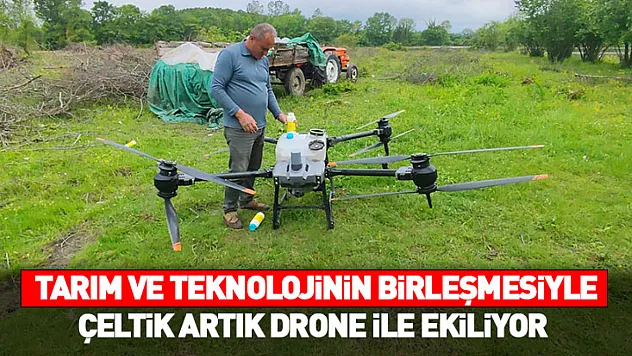 Samsun Çarşamba'da çeltik üretiminde 'dron' dönemi