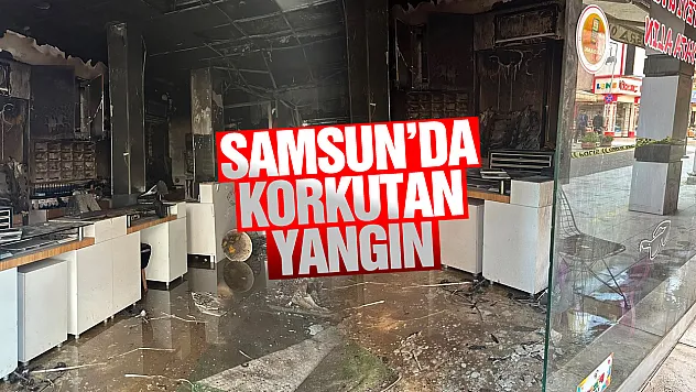 Samsun Çarşamba'da çıkan yangın korkuttu