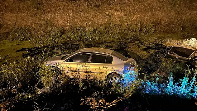 Samsun Çarşamba'da otomobil tarlaya uçtu: 1 yaralı