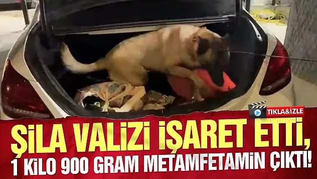 Samsun'da 1 kilo 900 gram metamfetamini buldu