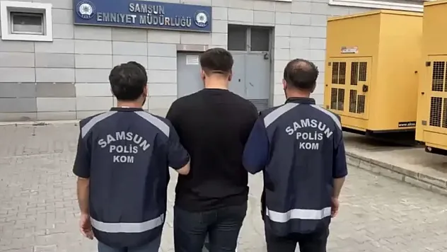 Samsun'da 10 yıl hapis cezası bulunan firari KOM ekipleri tarafından yakalandı!