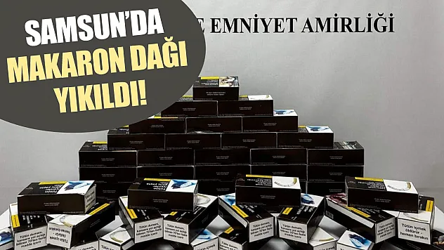 Samsun'da 20 Bin kaçak sigara ele geçirildi!