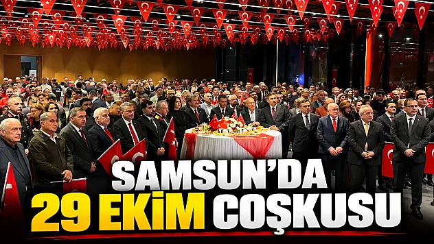 Samsun'da 29 Ekim Cumhuriyet Bayramı kabul töreni ve konserle kutlandı