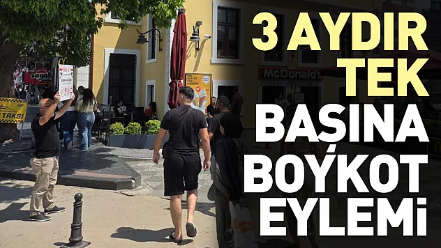 Samsun'da 3 Aydır Tek Başına Boykot Eylemi