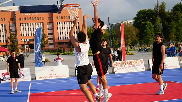 Samsun'da 3x3 basketbol heyecanı