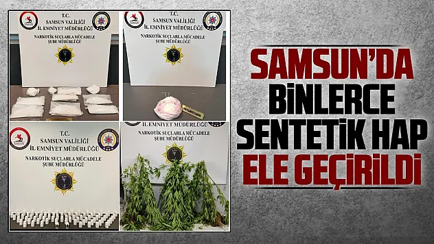 Samsun'da 4 ilçede eş zamanlı uyuşturucu operasyonu