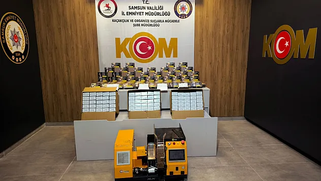 Samsun'da 55 bin 800 makaron ele geçirildi