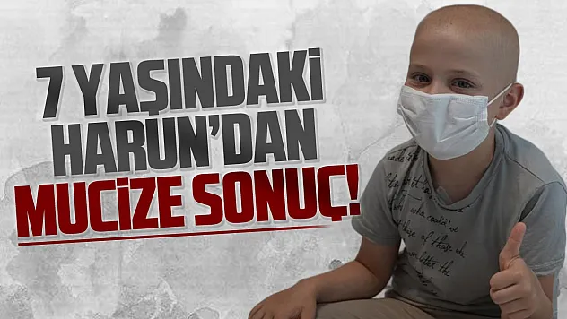 Samsun'da 7 Yaşındaki Harun'un karnındaki 30 santimlik tümör küçültüldü