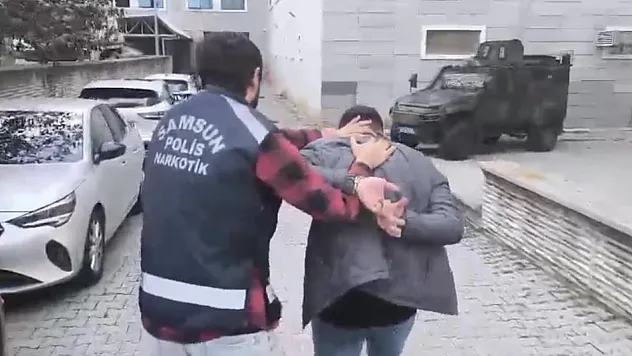 Samsun'da 9,5 yıl hapis cezası bulunan şahıs yakalandı